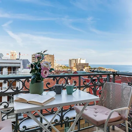 Appartement Monaco Seaview Border - 1bdr Flat - 2beds - 4 Guests Beausoleil