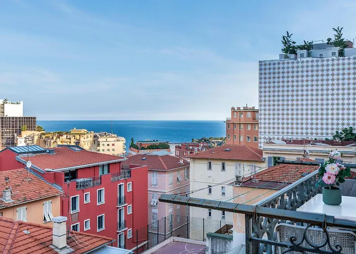 Monaco Seaview Border - 1bdr Flat - 2beds - 4 Guests Apartmán Beausoleil