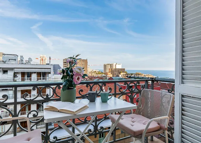 Apartmán Monaco Seaview Border - 1bdr Flat - 2beds - 4 Guests Beausoleil