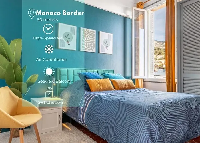 Apartmán Monaco Seaview Border - 1bdr Flat - 2beds - 4 Guests